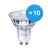 Confezione Multipack 10x Philips Corepro LEDspot GU10 PAR16 2.7W 230lm 36D - 840 Bianco Freddo | Sostitutiva 25W