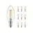 Confezione Multipack 10x Philips MASTER Value LEDcandle E14 Filamento Chiara 3.4W 470lm - 927 Bianco Molto Caldo | Miglior resa cromatica - Dimmerabile - Sostitutiva 25W