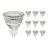 Confezione Multipack 10x Noxion Faretti LED GU5.3 MR16 6.1W 621lm 36D - 830 Luce Calda| Sostitutiva 50W