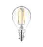 Philips Master Value LEDluster E14 Sferica Filamento Chiara 3.4W 470lm - 927 Bianco Molto Caldo | Miglior resa cromatica - Dimmerabile - Sostitutiva 40W