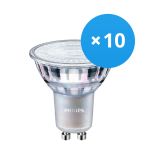 Confezione Multipack 10x Philips MASTER Value LEDspot GU10 PAR16 3.7W 270lm 36D - 930 Luce Calda | Miglior resa cromatica - Dimmerabile - Sostitutiva 35W