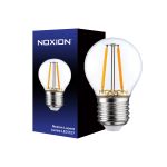 Noxion Lucent Lustre LED E27 Sferica Filamento Chiara 2.5W 250lm - 827 Bianco Molto Caldo - Sostitutiva 25W