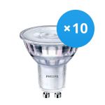 Confezione Multipack 10x Philips Corepro LEDspot GU10 PAR16 4W 350lm 36D - 840 Bianco Freddo | Sostitutiva 50W