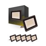 Confezione Multipack 6x Proiettore LED 50W 5000lm 100D - 830 Luce Calda | IP66 - Simmetrico