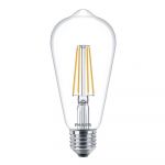 Philips Corepro LEDbulb E27 Edison Filamento Chiara 7W 806lm - 827 Bianco Molto Caldo | Sostitutiva 60W