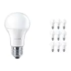 Confezione Multipack 10x Philips Corepro LEDbulb E27 Pera Ghiaccio 13W 1521lm - 830 Luce Calda | Sostitutiva 100W